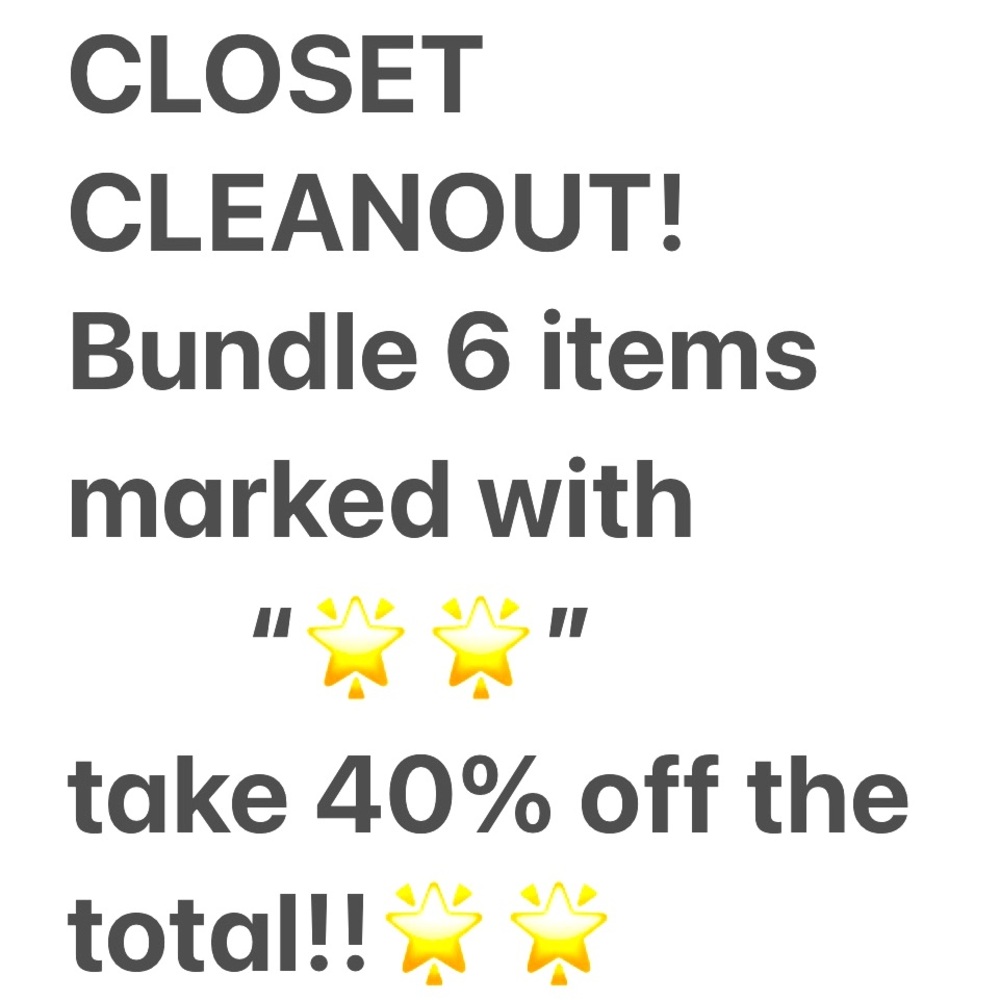 🌟CLOSET CLEANOUT!